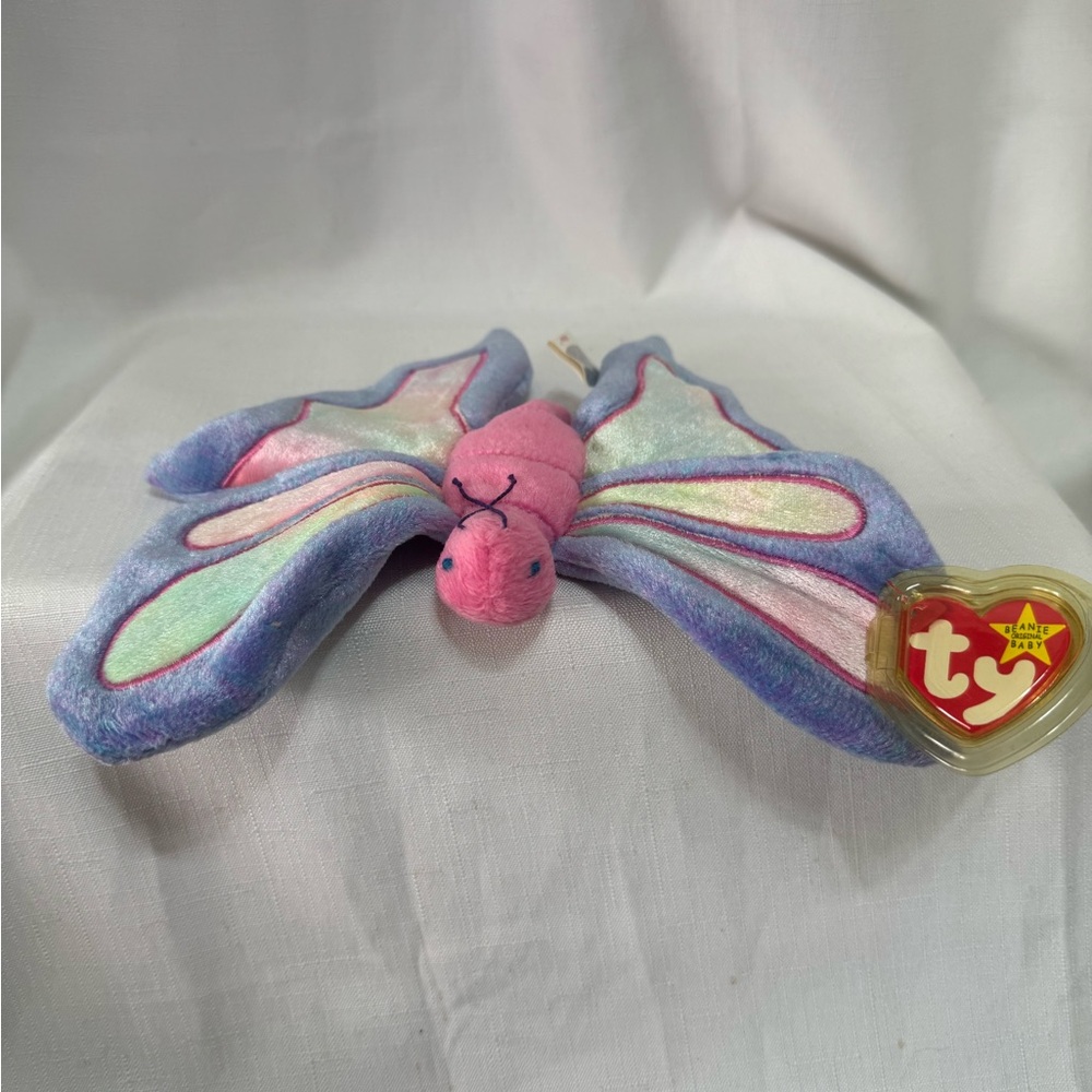 Ty Pink and Purple Stuffed Animal Butterfly